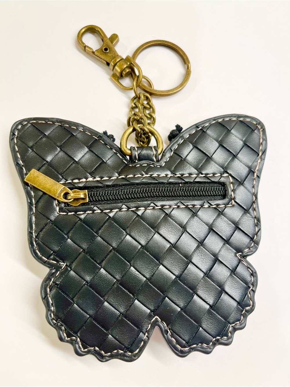 Chala Butterfly Appliqué Key Fob Coin Purse EUC - Picture 2 of 3